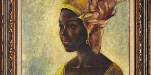 Недавно обнаруженная картина нигерийского художника ушла с аукциона за £1,100,000