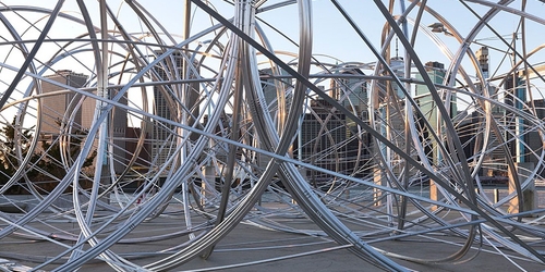 «Рисунок в пространстве» Энтони Гормли представили в Нью-Йорке