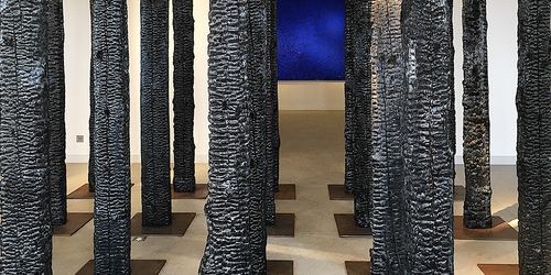 Филипп Пастор создал инсталляцию в виде мертвого леса