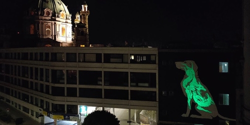 Испанская арт-студия создает меняющиеся в темноте граффити