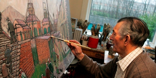 Художник-шахтер стал самым популярным автором в английской галерее