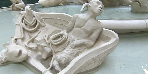 Галерея Тейт выставила фонтан с рабами