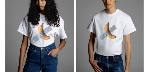 Галерея Перротен продает футболки с бананом Каттелана