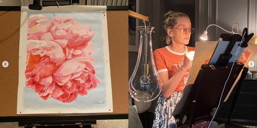 Шэрон Стоун показала, как заниматься творчеством на самоизоляции