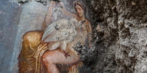 Обнаруженную в Помпеях фреску впервые представили публике