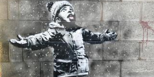 Граффити Бэнкси из Уэльса впервые выставят в новом месте