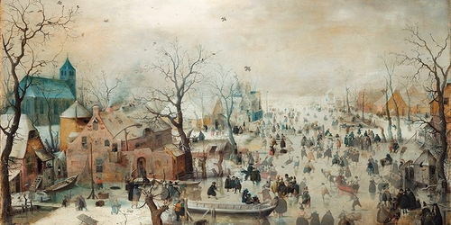 Художница оживила картину Хендрика Аверкампа