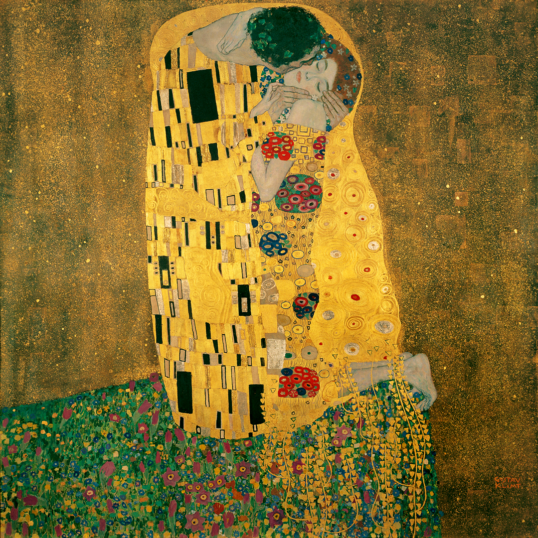 художник модернист автор картины поцелуй
