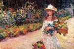 Живопись | Клод Моне | Девушка в саду Живерни, 1888