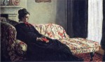 Живопись | Клод Моне | Размышление. Мадам Моне на диване, 1870-71