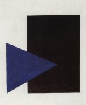 Живопись | Казимир Малевич | Супрематизм с синим треугольником и черным треугольником