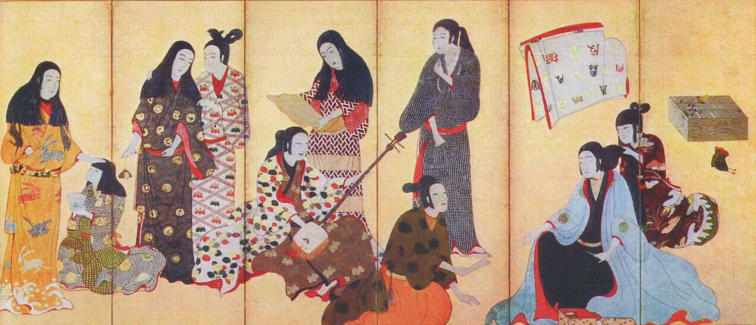 Кимоно. Период Эдо. Начало XVII века