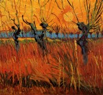 Живопись | Винсент ван Гог | Ивы на закате, 1888