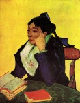 Живопись | Винсент ван Гог | Мадам Жино с книгами, 1888