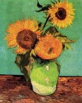 Живопись | Винсент ван Гог | Три подсолнуха в вазе, 1888
