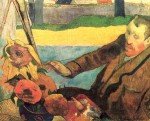 Живопись | Поль Гоген | Винсент Ван Гог рисующий подсолнухи, 1888