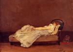 Живопись | Поль Гоген | Метте Гоген, спящая на софе, 1875