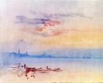Живопись | Уильям Тёрнер | Venice looking east from the guidecca sunrise