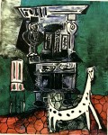 Живопись | Пабло Пикассо | Buffet Henry II and armchair with dog, 1959