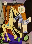 Живопись | Пабло Пикассо | Claude, two years old, and his hobby horse, 1949