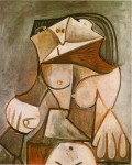 Живопись | Пабло Пикассо | Crouching female nude, 1959