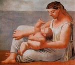 Живопись | Пабло Пикассо | Femme et enfant au bord de la mer, 1921
