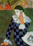 Живопись | Пабло Пикассо | Harlequin leaning, 1901