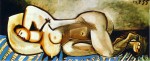 Живопись | Пабло Пикассо | Lying naked woman, 1955