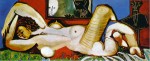 Живопись | Пабло Пикассо | Lying naked woman (The Voyeurs), 1955
