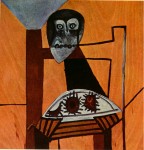 Живопись | Пабло Пикассо | Owl on a chair and sea urchins, 1946