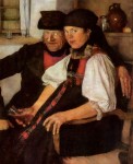 Живопись | Вильгельм Лейбль | Неподходящая пара, 1876-77