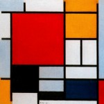 Живопись | Пит Мондриан | Композиция с большой красной плоскостью, желтым, черным, серым и синим, 1921
