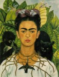 Живопись| Фрида Кало | Автопортрет с терновым ожерельем, 1940