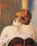 Живопись | Федерико Дзандоменеги | Женщина в корсете, 1900