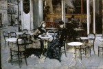 Живопись | Джованни Болдини | Разговор в кафе, 1879