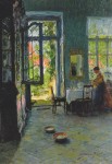 Живопись | Готхард Кюль | Комната с выходом в сад, 1897