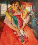Живопись | Абрам Архипов | Баба в красном, 1910
