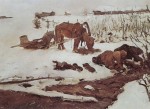 Живопись | Валентин Серов | Полосканье белья (На речке), 1901