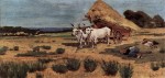Живопись | Джованни Фаттори | Отдых фермеров у арбы в Маррема, 1875