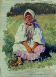 Живопись | Илья Репин | Крестьянская девочка, 1880