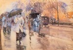 Живопись | Чайлд Хассам | Rainy Day on Fifth Avenue, 1893