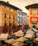 Живопись | Darío de Regoyos y Valdés | Mercado de Villarnaca de Oria, 1909