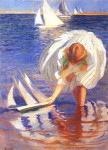 Живопись | Эдмунд Чарльз Тарбелл | Girl with Sailboat, 1899