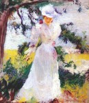 Живопись | Эдмунд Чарльз Тарбелл | My Wife Emeline in a Garden, 1895