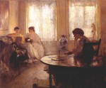 Живопись | Эдмунд Чарльз Тарбелл | Three Girls Reading, 1907
