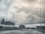 Живопись | Francis McCrory | Rainy Windscreen Paintings | Teardrops