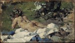 Живопись | Игнасио Пиназо Камарленх | Fauno (desnudo infantil), 1888