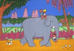 Живопись | Stéphane Delaprée | Kids on Elephant