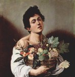 Живопись | Караваджо | Мальчик и корзина с фруктами, 1593