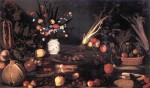 Живопись | Караваджо | Натюрморт с цветами и фруктами, 1601